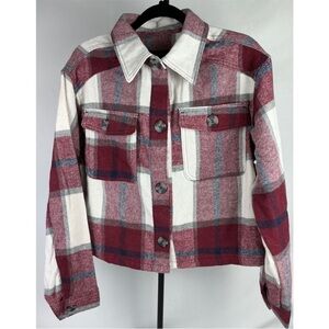 Plaid Button-Up shacket